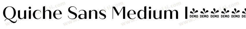 Quiche Sans Medium I字体转换
